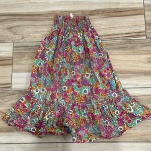 Bonton Colorful Floral Convertible Maxi Skirt/Dress